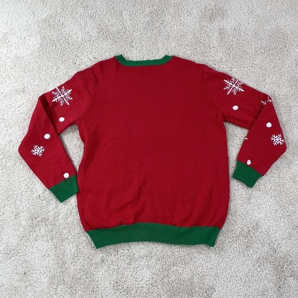 TO BE JOLLY Women’s Ugly Christmas Sweater Naughty/Nice Sequin NWT XXL - Picture 11 of 12